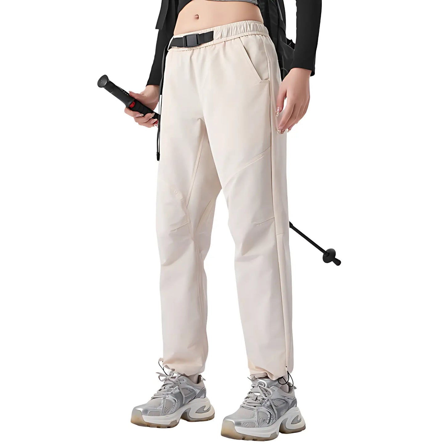 Wanderhose Damen - Wasserabweisend - Mit Gürtel und Saumkordel