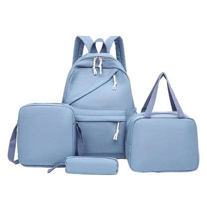 Schulrucksack für Mädchen - 4in1-Set - mit Federmäppchen
