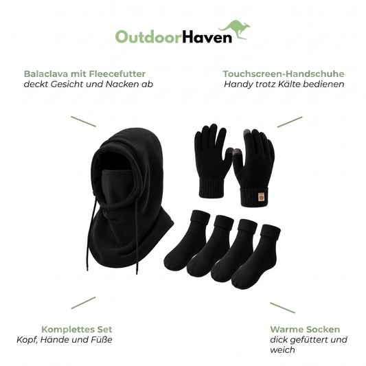 Balaclava – Balaclava, Handschuhe & Socken Set