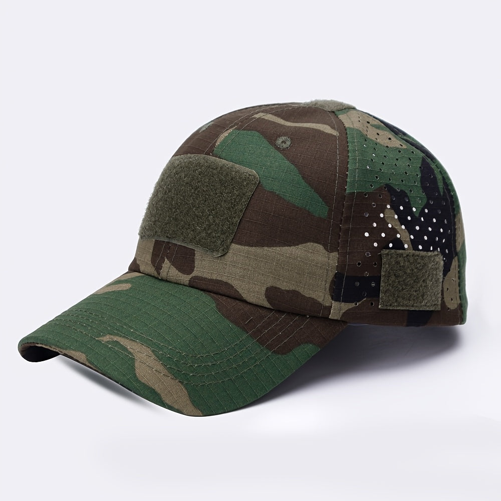 Herren-Camouflage-Tactical-Cap - Atmungsaktiv - Brillenhalter