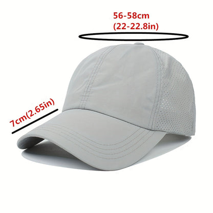 Unisex-Pferdeschwanz-Cap - Schnelltrocknend - Verstellbar