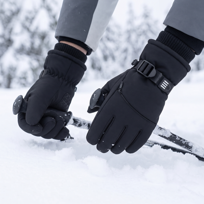 Skihandschuhe Herren - verdickt - winddicht - Touchscreen