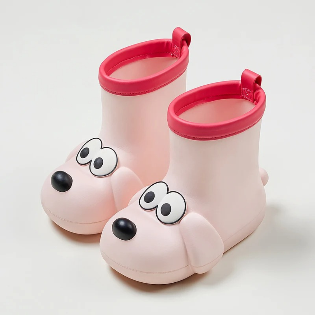 Gummistiefel Kinder - Hundemotiv - Rutschfeste Sohle