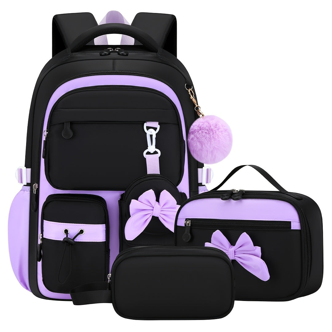 Schulrucksack für Mädchen - 3in1-Set - für Laptop 15,6"