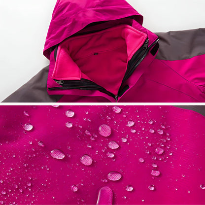 3-in-1 Jacke Damen - wasserdicht - mit herausnehmbarem Fleece