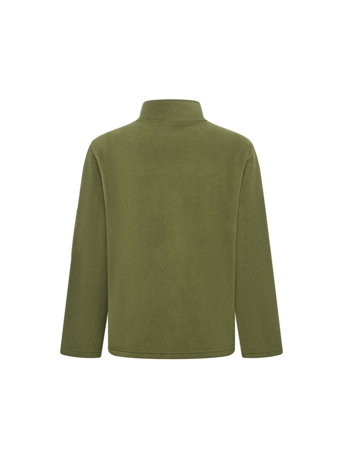 Fleecejacke Herren rostbraun mit Stehkragen und Reißverschluss