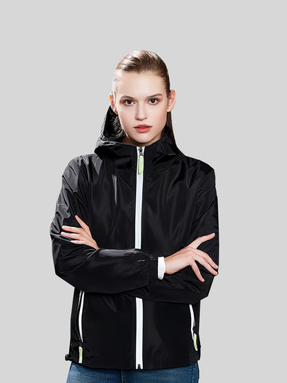 Windbreaker Damen Ultraleicht - Übergangsjacke mit Kapuze und UV-Schutz