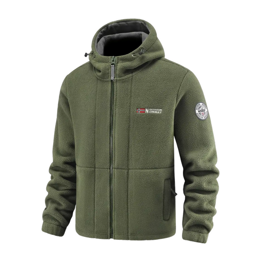 Fleecejacke Herren - Winddicht & Atmungsaktiv - Stehkragen