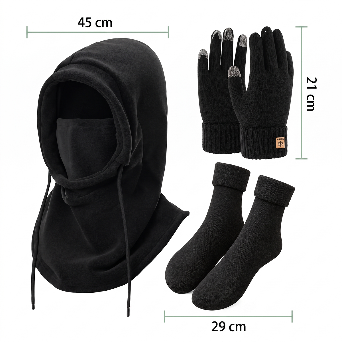 Balaclava – Balaclava, Handschuhe & Socken Set