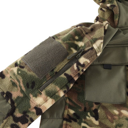Fleecejacke Herren - Taktisch mit Kapuze - Camouflage & Uni