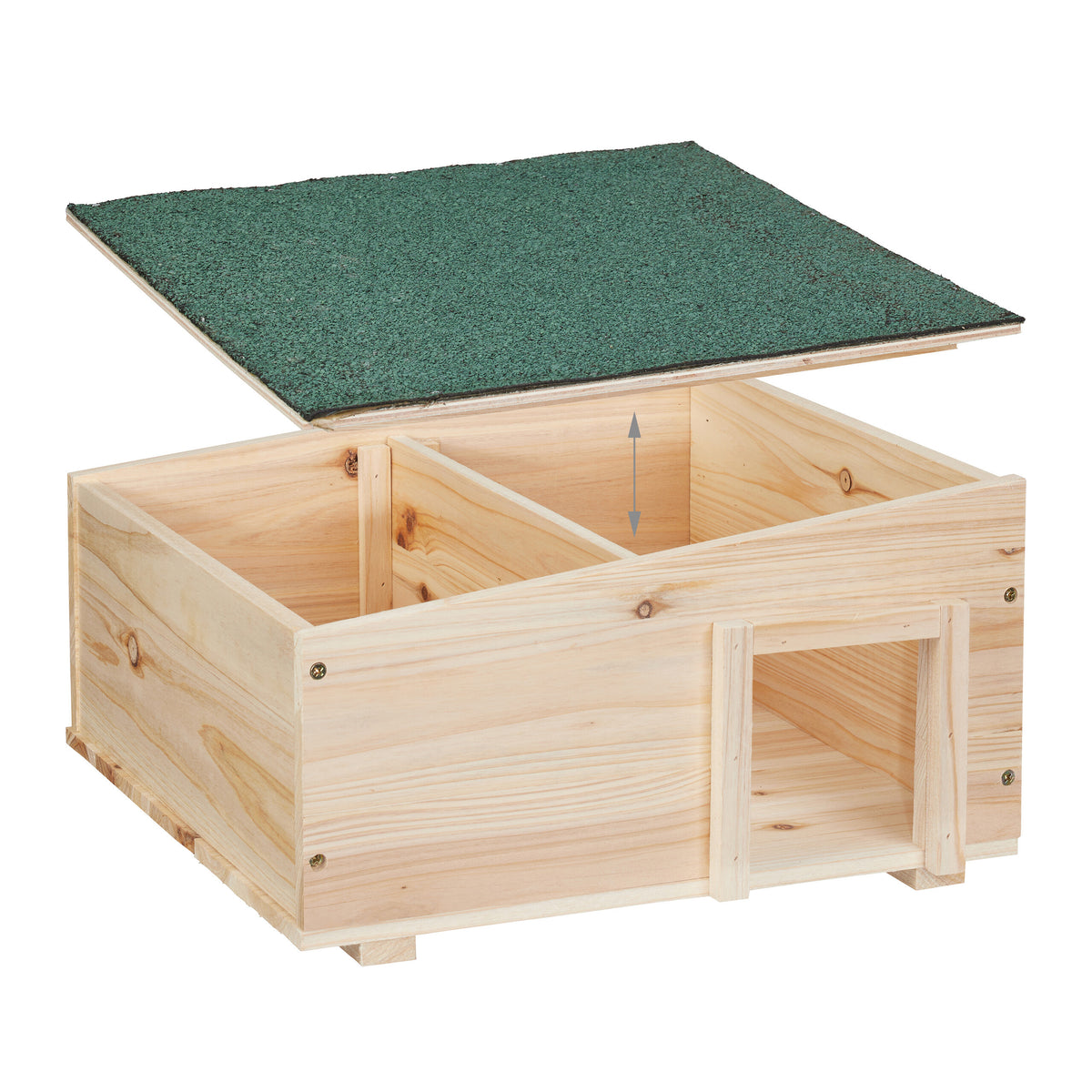 Igelhaus in Natur - 40 x 21,5 x 40 cm - Unterschlupf für den Garten