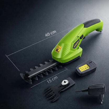 Akku Grasschere - 2-in-1 Heckenschere - Aufladbar