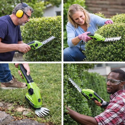 Akku Grasschere - 2-in-1 Heckenschere - Aufladbar