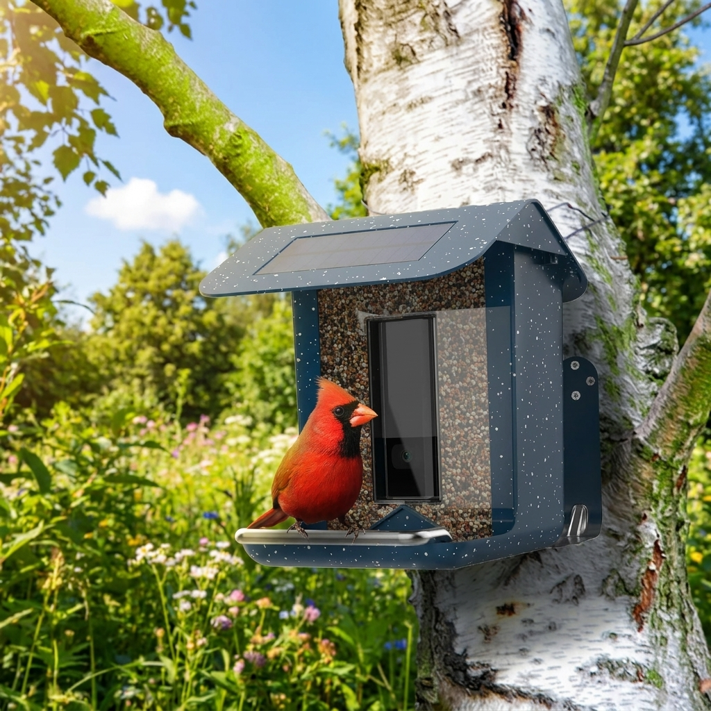 Intelligente Kamera-Vogelfutterstation - Fernsteuerung per App - Vogelhaus