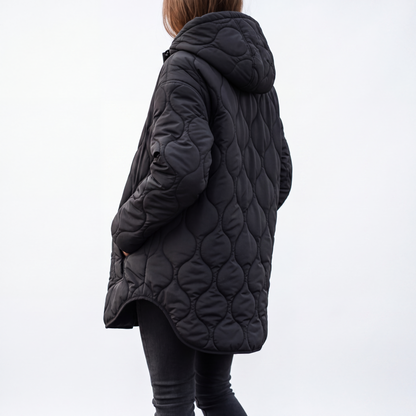 Wintermantel Damen mit Kapuze - Wasserdicht & Winddicht - Steppdesign