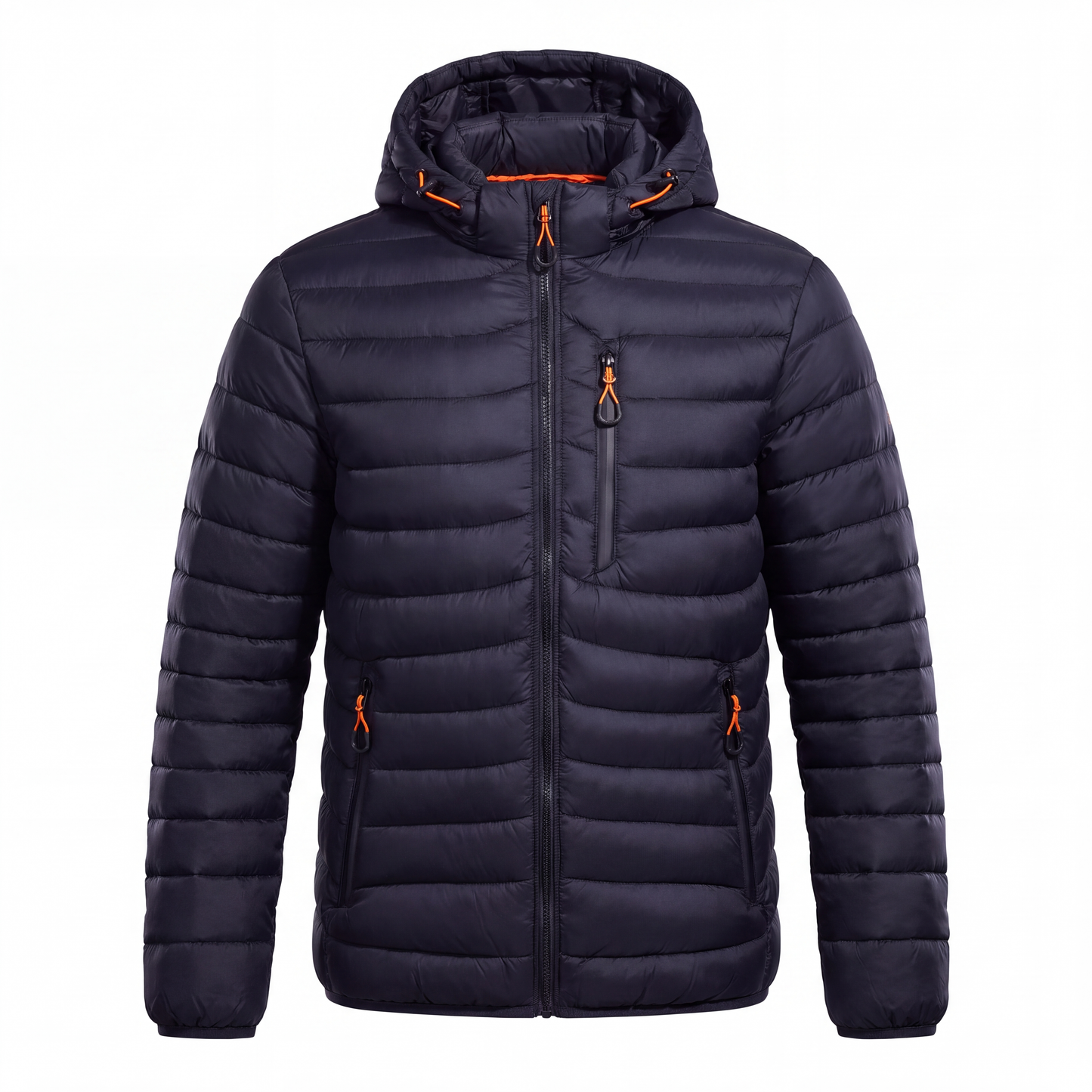 Übergangsjacke Herren - Leichte Steppjacke - Abnehmbare Kapuze