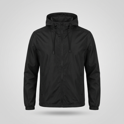 Regenjacke Herren Leicht - Packbare Übergangsjacke mit Kapuze