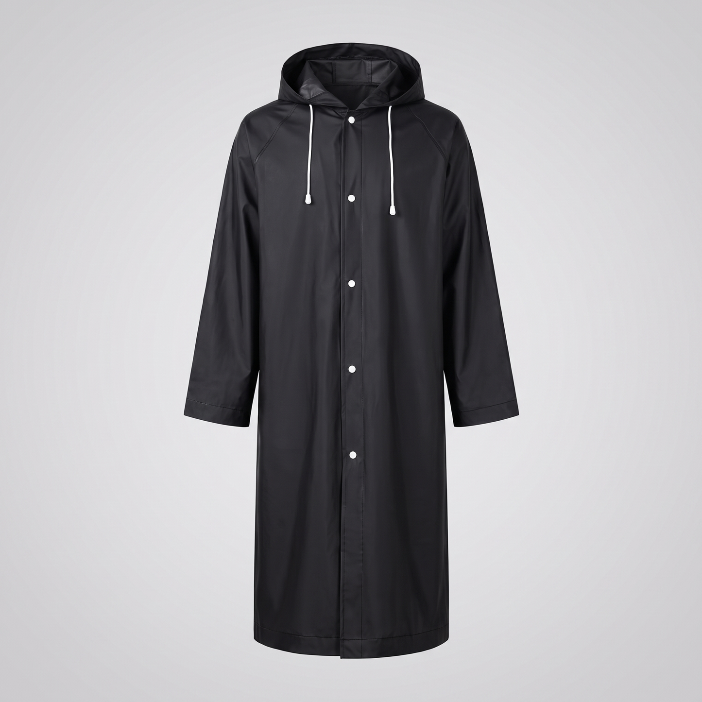 Regenmantel Lang Unisex - Wasserdichter Regenumhang mit Kapuze