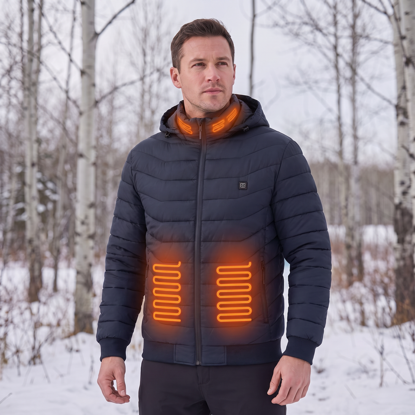 Beheizte Jacke Herren & Damen - 9 Wärmezonen - Wasserdicht & USB