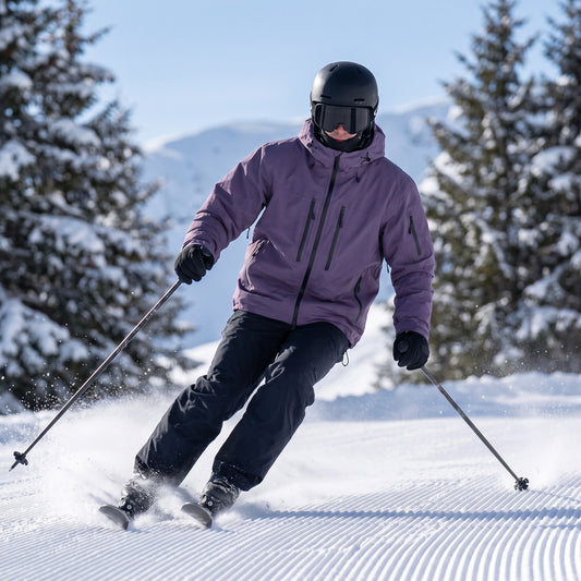 Skijacke Unisex – beim Skifahren auf der Piste