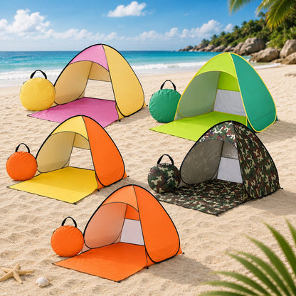 Pop-Up Strandmuschel - UV-Schutz 50+ - Aufbau in Sekunden
