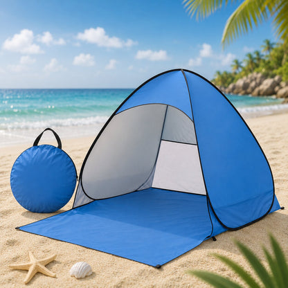 Pop-Up Strandmuschel - UV-Schutz 50+ - Aufbau in Sekunden