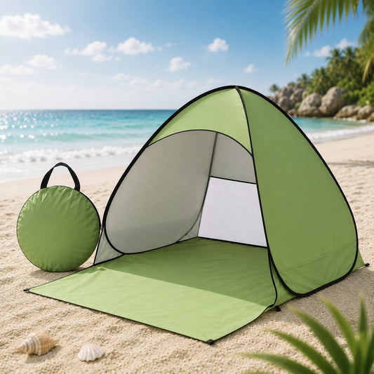 Pop-Up Strandmuschel - UV-Schutz 50+ - Aufbau in Sekunden