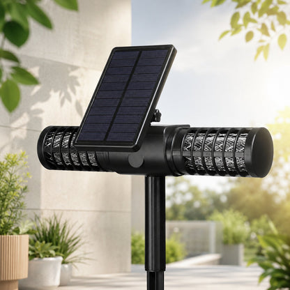 Solar Mückenlampe Außen - Insektenvernichter Erdspieß - Wasserdicht UV
