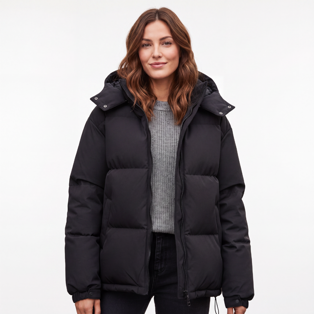 Steppjacke Damen - Wasserdicht & Winddicht - Leichte Winterjacke mit Kapuze