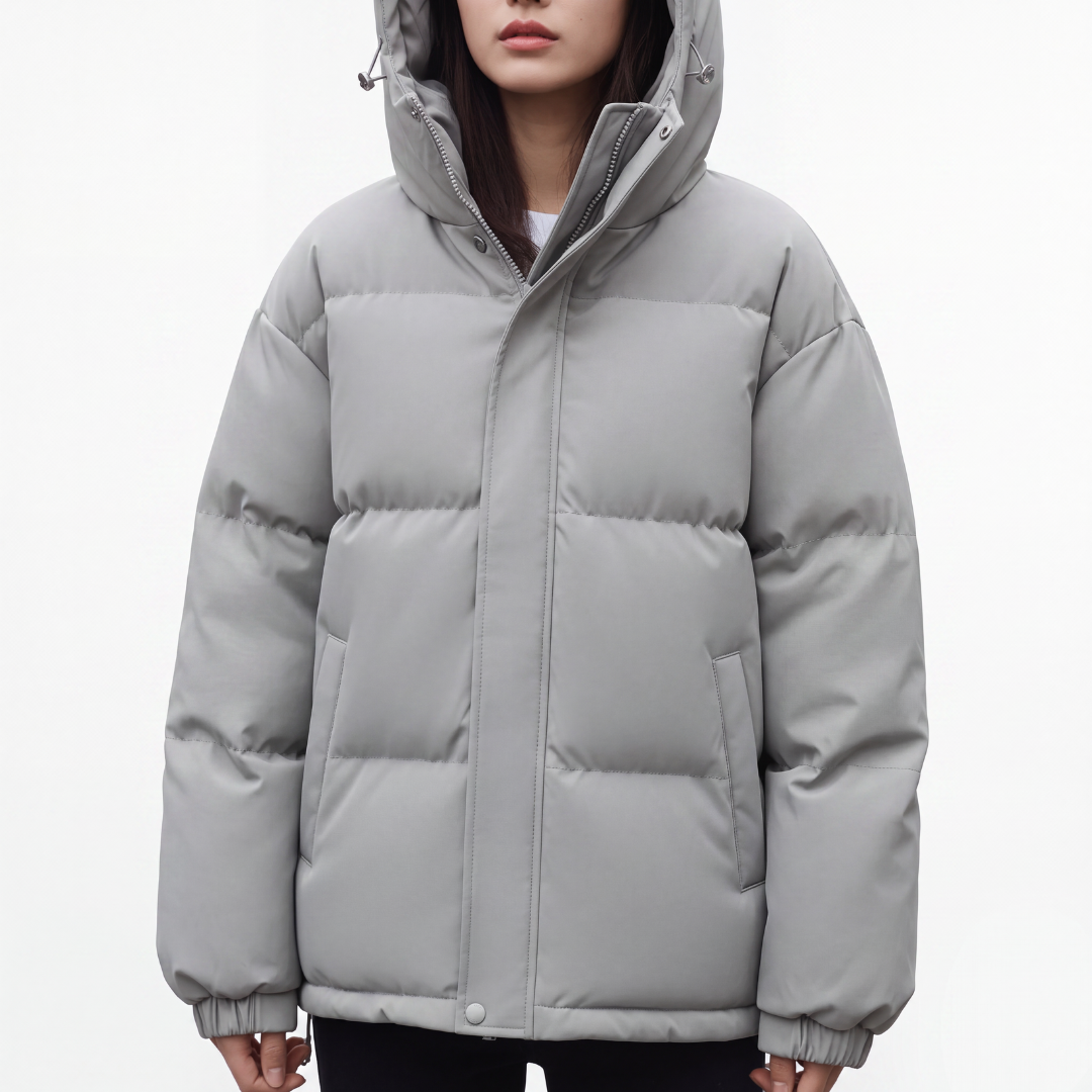Steppjacke Damen - Wasserdicht & Winddicht - Leichte Winterjacke mit Kapuze