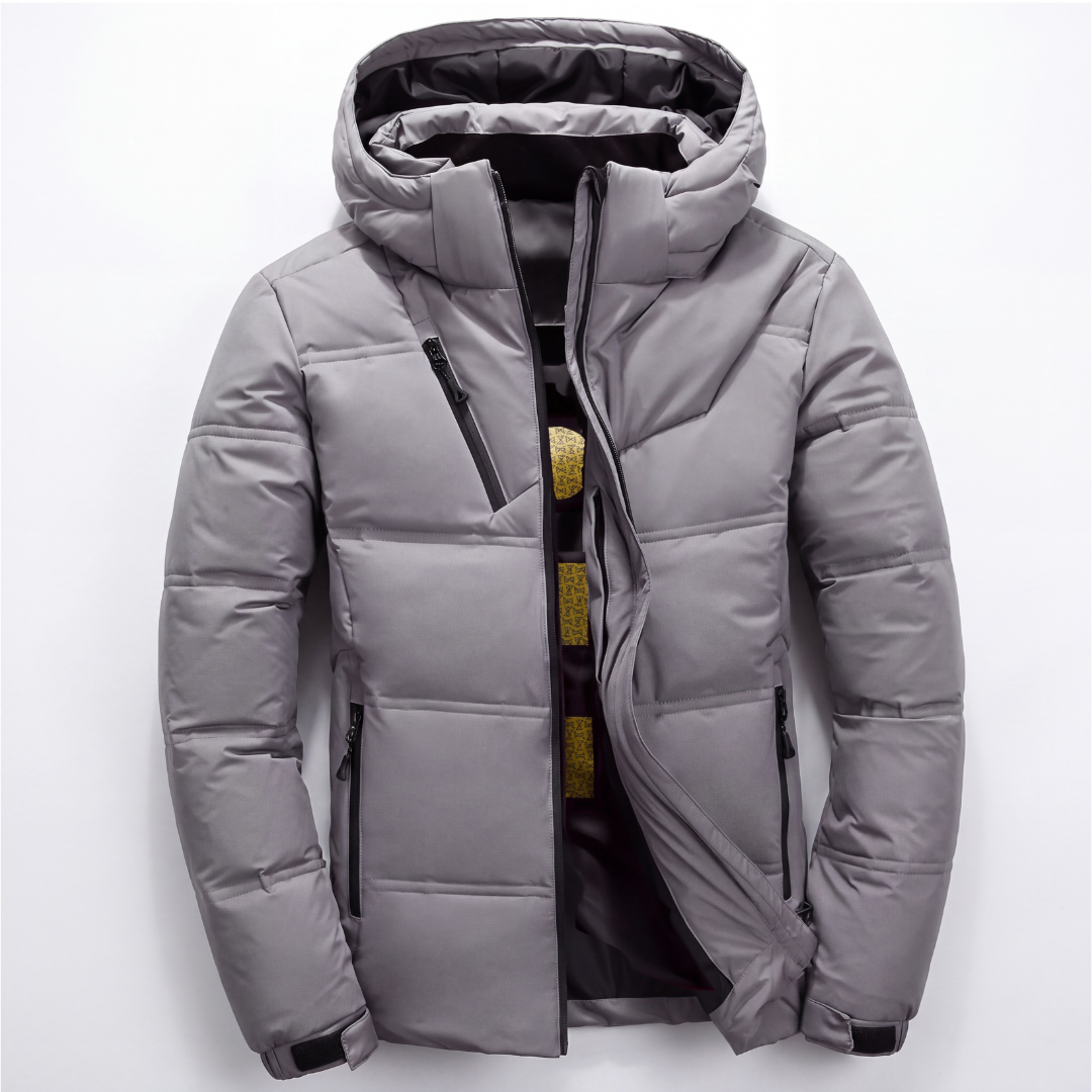 Winterjacke Herren - Wasserdicht & Winddicht - Kapuze in Daunenoptik