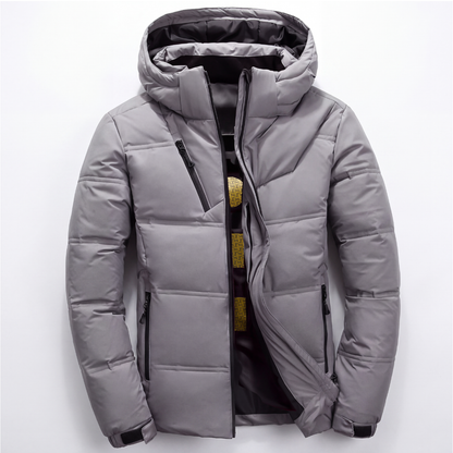 Winterjacke Herren - Wasserdicht & Winddicht - Kapuze in Daunenoptik