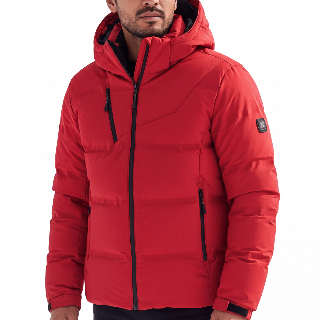Winterjacke Herren - Wasserdicht & Winddicht - Kapuze in Daunenoptik