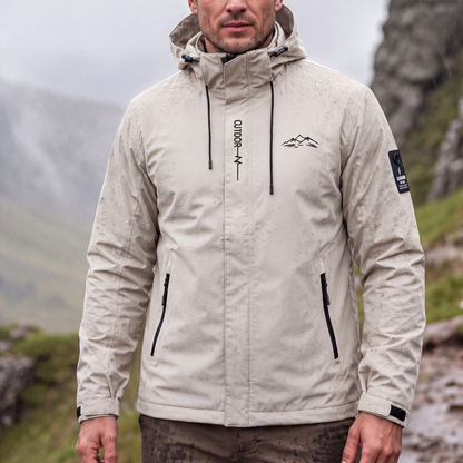 Regenjacke Herren - Wasserdicht & Winddicht - Mit Kapuze