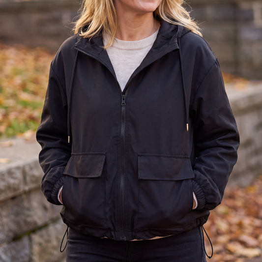 Kapuzenjacke Damen - Wasserdicht & Winddicht - Mit Reißverschluss