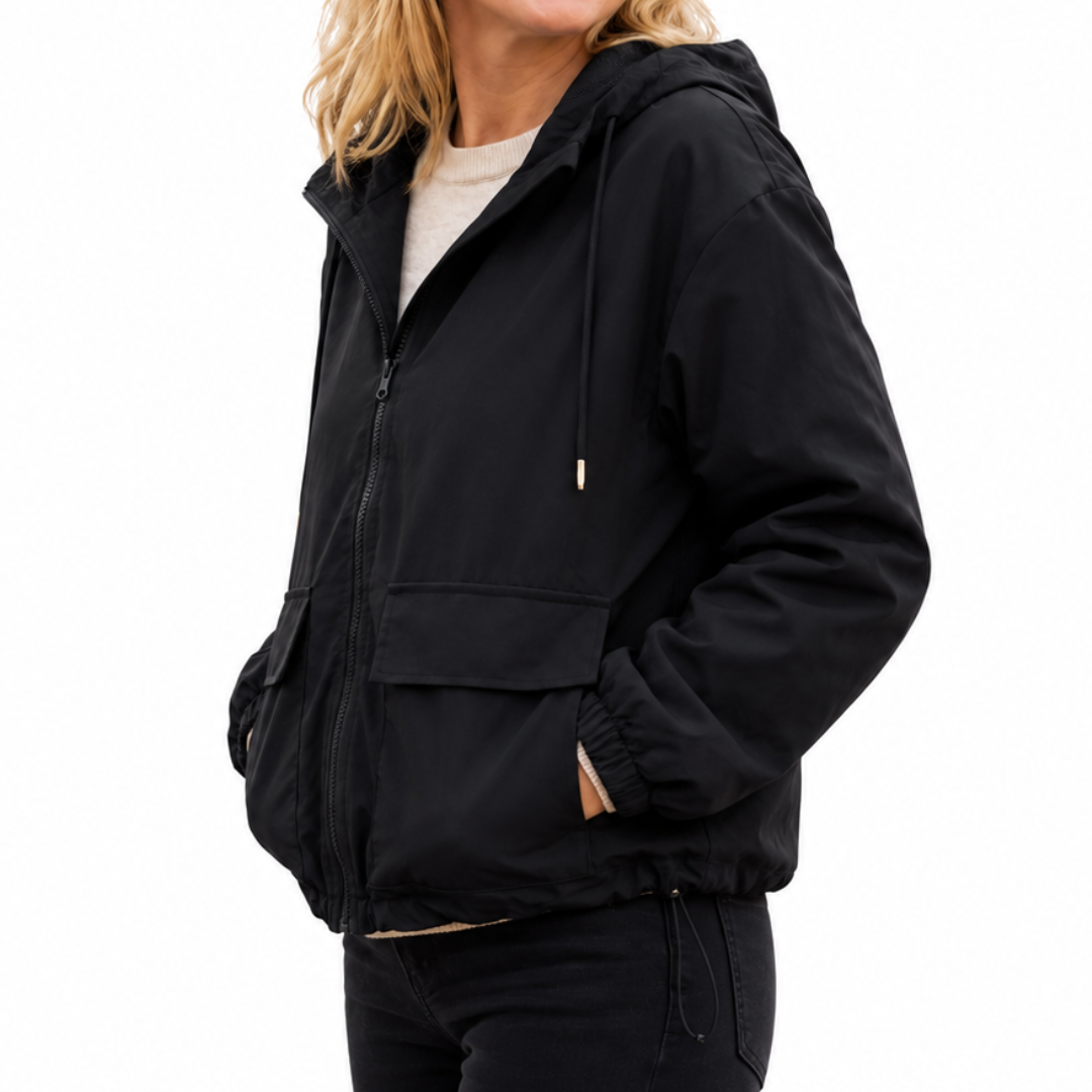 Kapuzenjacke Damen - Wasserdicht & Winddicht - Mit Reißverschluss