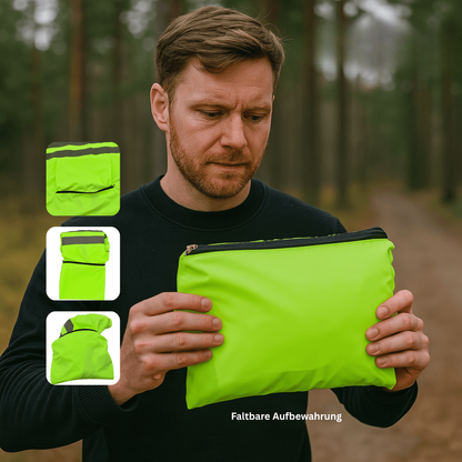Laufjacke Herren - ultraleicht - reflektierend - faltbar