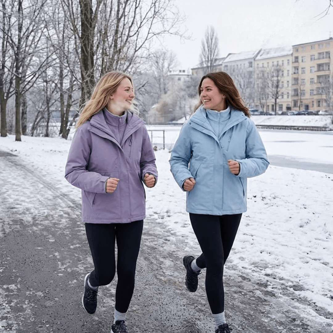 Regenjacke Damen 3-in-1 - wasserdicht - mit Fleecejacke