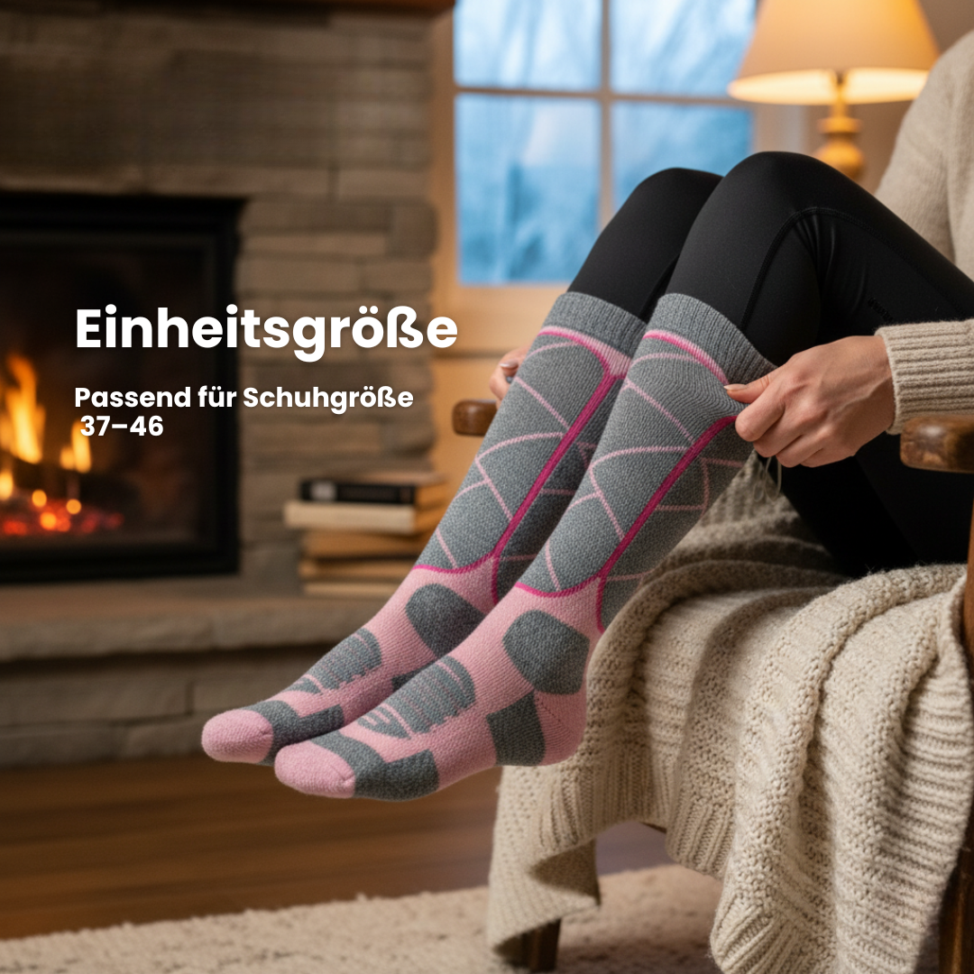 Heizsocken mit Akku - 3 Wärmestufen - für Ski und Outdoor