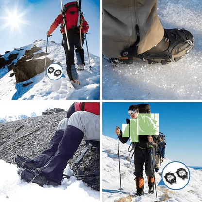Schuhspikes - 19 Edelstahlzacken - für Eis und Schnee