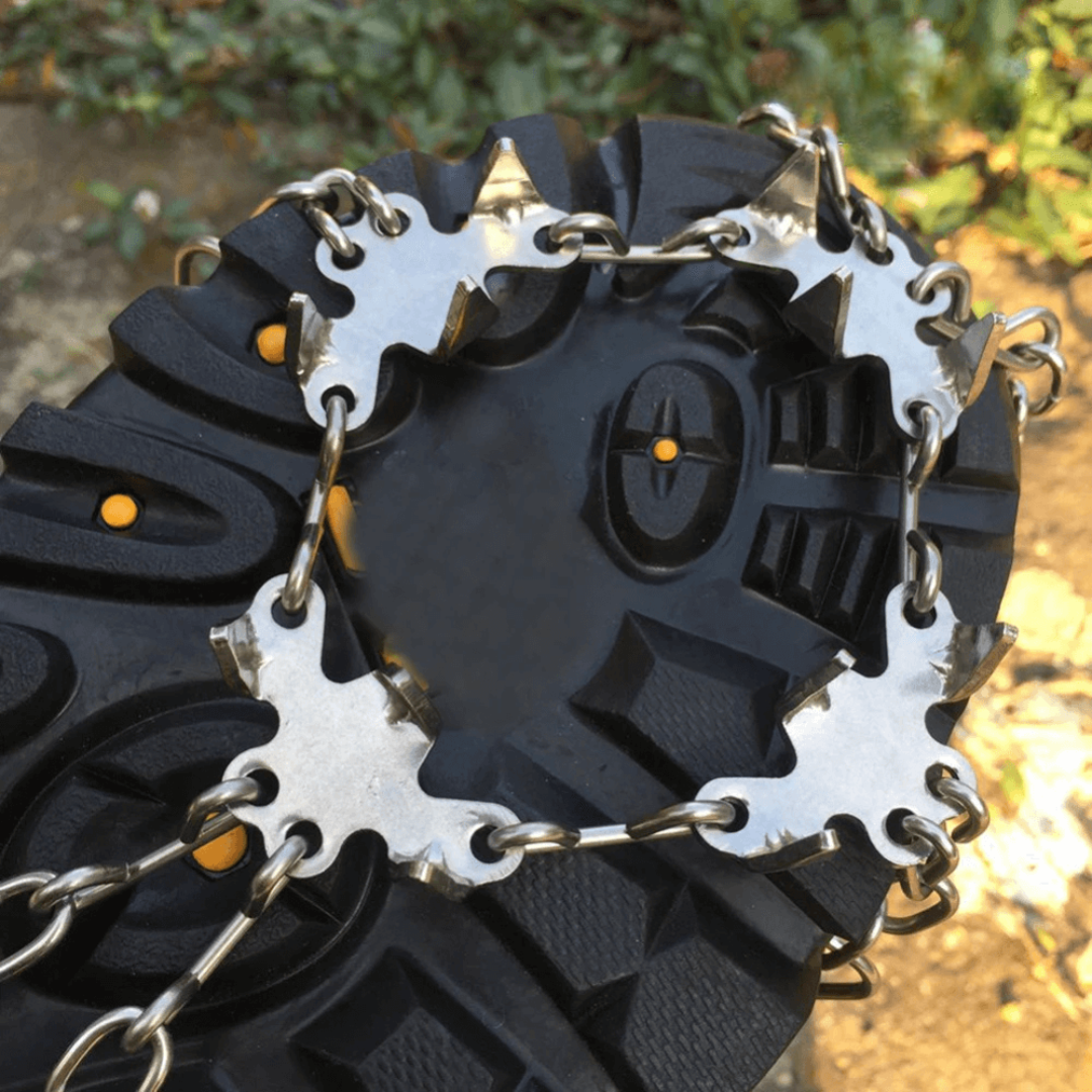 Schuhspikes - 19 Edelstahlzacken - für Eis und Schnee