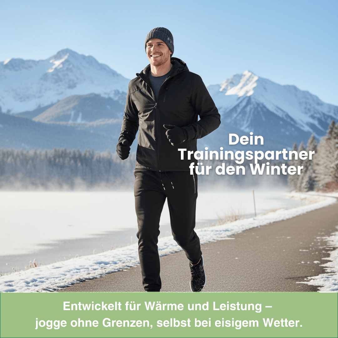 Thermohose Herren - gefütterte Jogginghose - winddicht