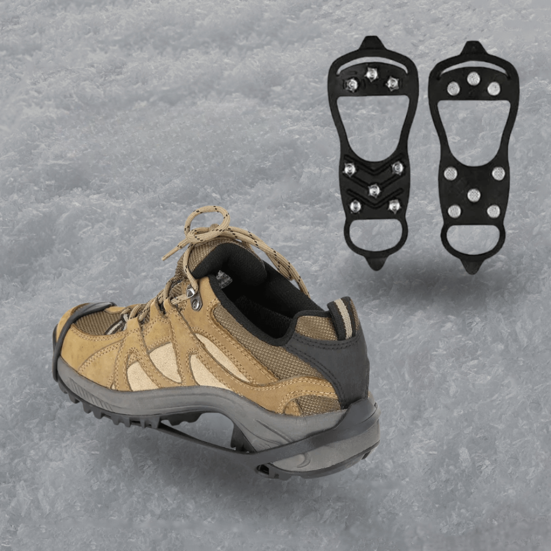 Schuhspikes – 10 Edelstahlzacken – rutschfest auf Eis – Unisex