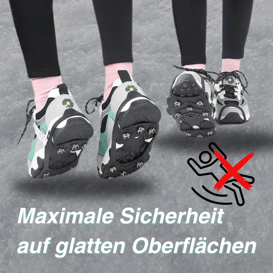 Schuhspikes – 10 Edelstahlzacken – rutschfest auf Eis – Unisex