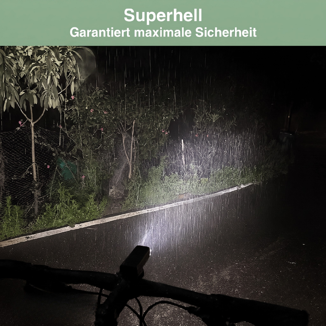 Fahrradlicht Vorne - USB Aufladbar - Bis zu 5 Stunden Licht