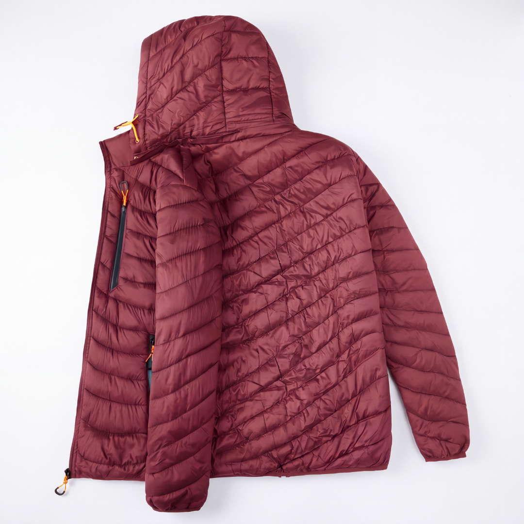 Übergangsjacke Herren - Leichte Steppjacke - Abnehmbare Kapuze