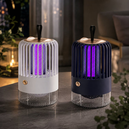 Mückenfalle Innen - UV Mückenlampe Wiederaufladbar - Lautlos fürs Schlafzimmer