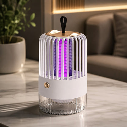 Mückenfalle Innen - UV Mückenlampe Wiederaufladbar - Lautlos fürs Schlafzimmer